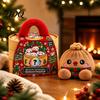 Anxiety Relief Squeeze Objects Christmas Dumpling Plush Toy with Steamer Giant Rainbow Soft Fidget