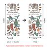 Christmas Window Door Sticker For Living Room Bedroom DIY Self-adhesive Wallpaper Home Decor Door Poster Renovation Easy To Stick