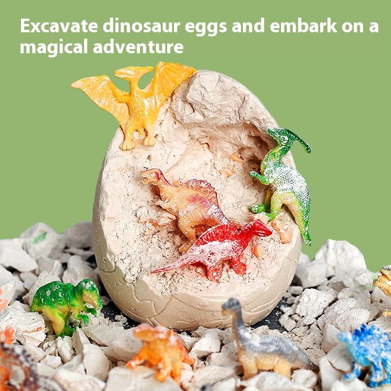 Dinosaur Egg Archaeological Excavation Toys Boys Children Girls Archaeological Fossil Gemstone Handmade Puzzle DIY Treasure Digging