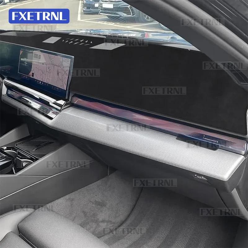 Für BMW 5er G60 2024 2025 2026 Armaturenbrettabdeckung Premium Flanellmatte Vermeiden Sie Lichtmatte Anti-UV-Hülle Teppich Sonnenschutz Anti-Rutsch