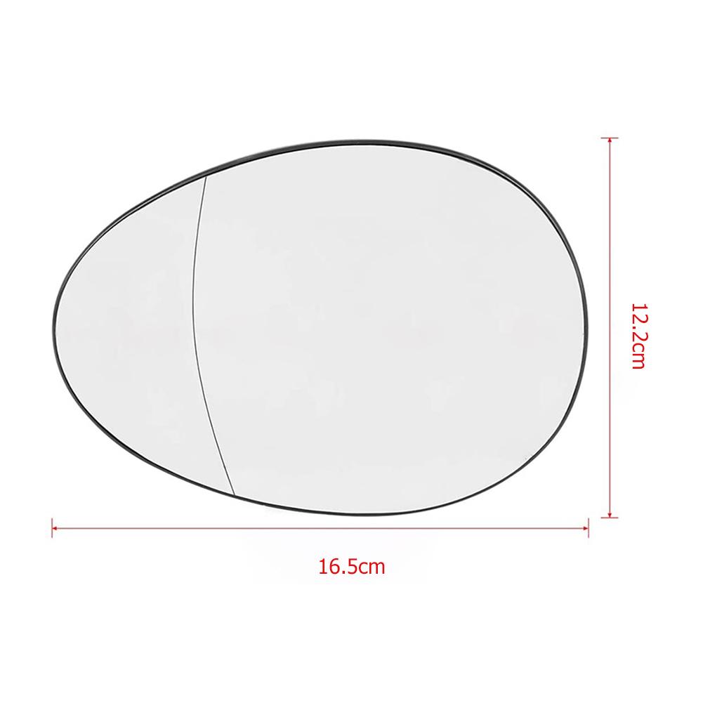 Espejo retrovisor lateral con calefacción para puerta de coche, repuesto de cristal calefaccionado para MK2 Mini R60 S/JCW/Countryman 2011-2016