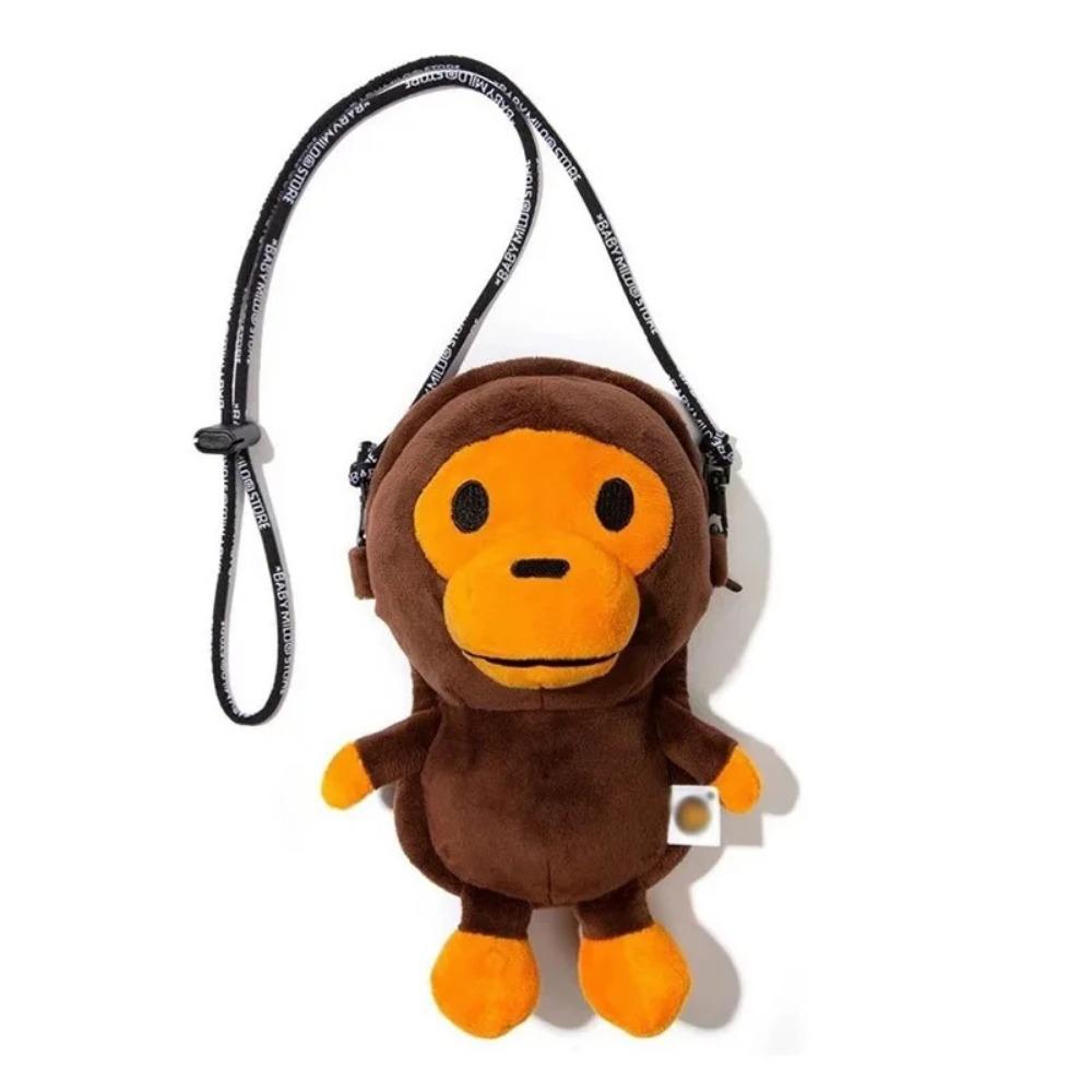 

Сумка для мобильного телефона Обезьяна Milomonkey Сумка через плечо Обезьяна держит бананы Обезьяна держит бананы Кавайная плюшевая кукла подарки