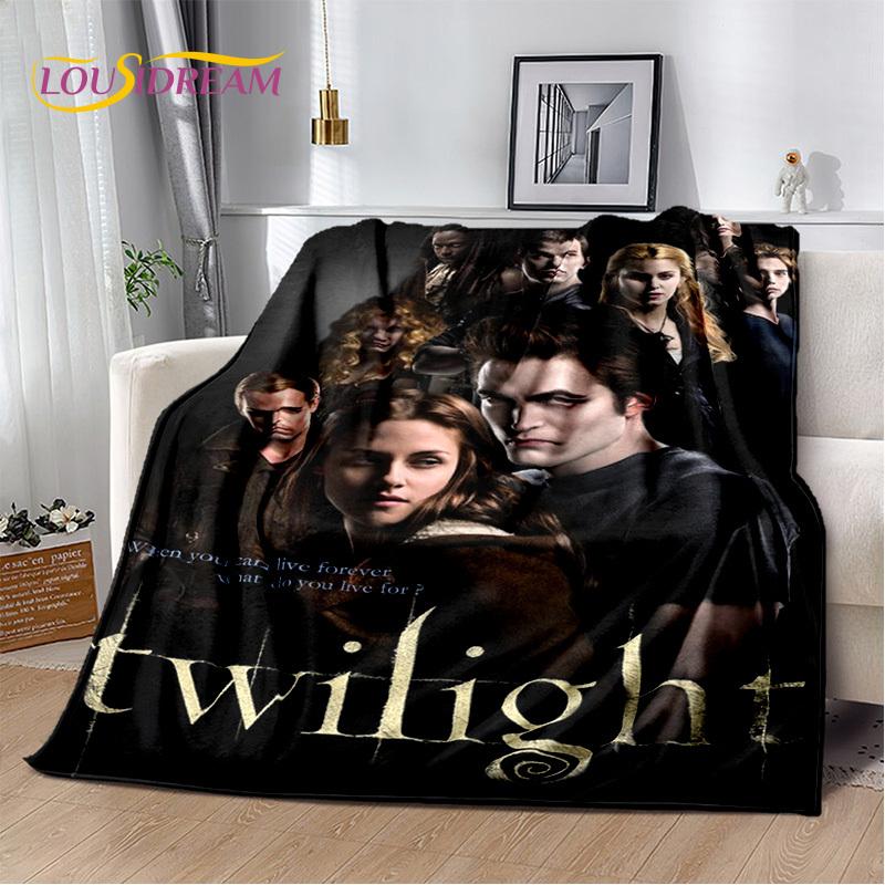 Twilight Saga Series Edward Bella Movie Soft Blanket,Soft Throw Blanket for Home Bedroom Bed Sofa Picnic Travel Cover Child Gift