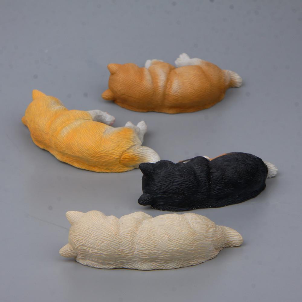 Warm and Sleepy Series Shiba Inu Models, Super Cute Husky Figurines, Fridge Magnets, Car Ornaments