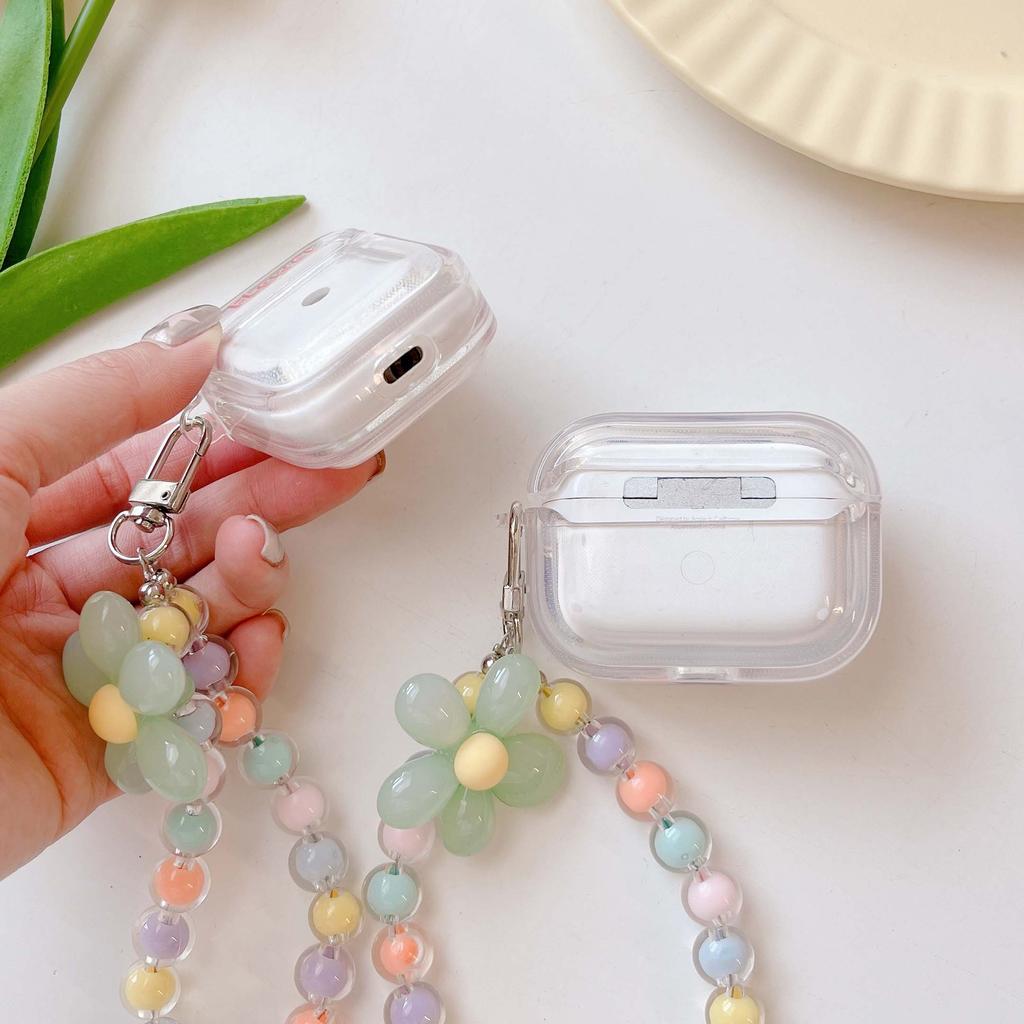 Ins Bracelet 3d Flower Wireless Bluetooth Earphone Case For Apple Airpods 1 2 Pro 2nd 3 Cartoon Headset Charging Box Capa