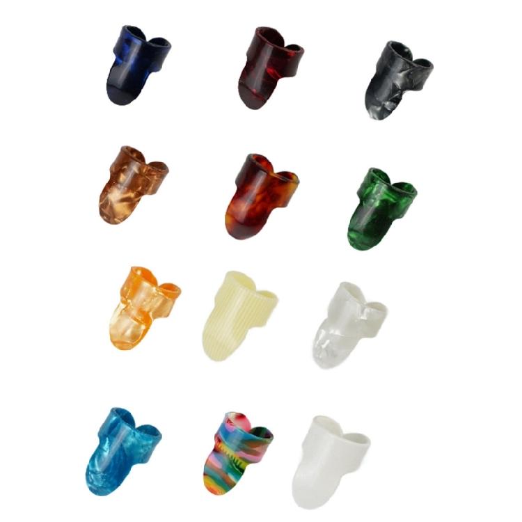 12Pcs Plectrums Picks Guitar Finger Picks Replacement Flat Thumbpicks Finger Cot Picks for Acoustic Guitar Accessories