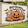 Party Backdrop Halloween Flat Pumpkin Celebration Photo Booth Party Decor