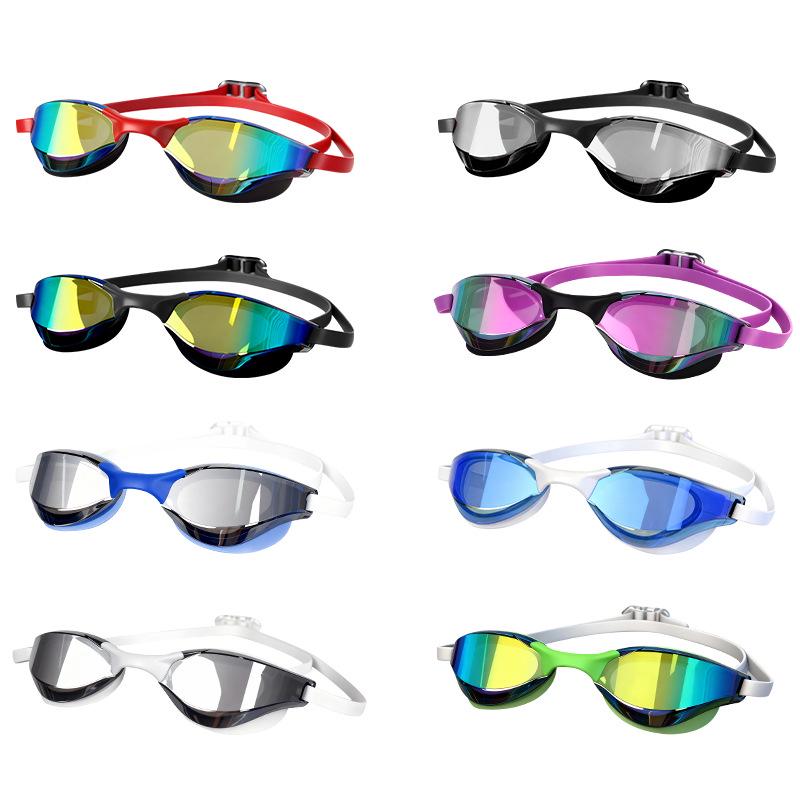 High-Definition Anti-Fog Racing Goggles - Professional Waterproof Swim Goggles for Men & Women.