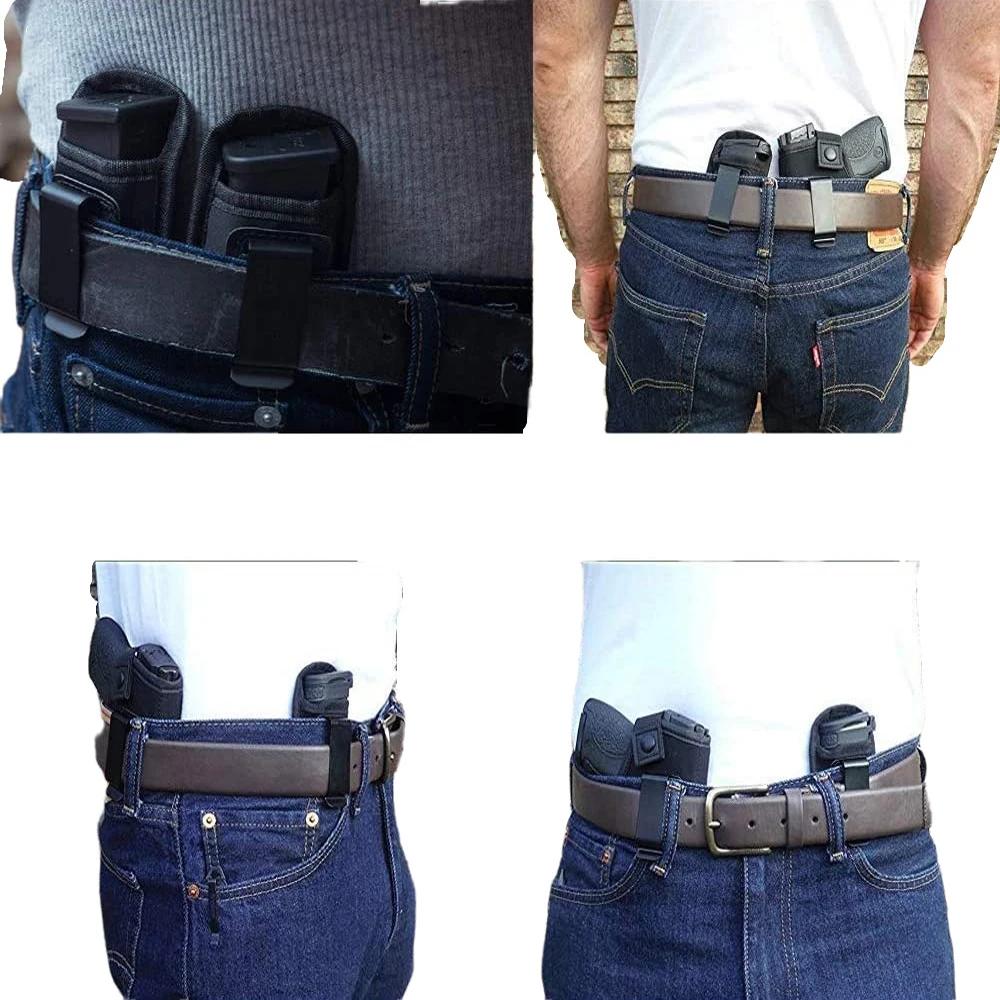 Taktische Nylon-Magazintasche Holster Pistole 9mm Verdecktes Tragen Magazintasche mit Clip Glock 19 21 Beretta 92 Pistolenmagazintasche