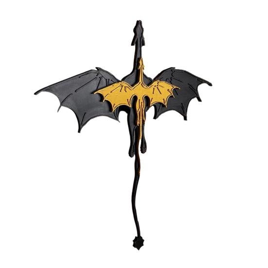 Book Insert Dragon Bookshelf Decoration Double Winged Dragon 3D Marker Bookshelf Insert Decoration Gift for Book Lovers