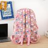 Women's Backpack Three-Piece Set Rainbow Print Student Schoolbag Large Capacity Backpack