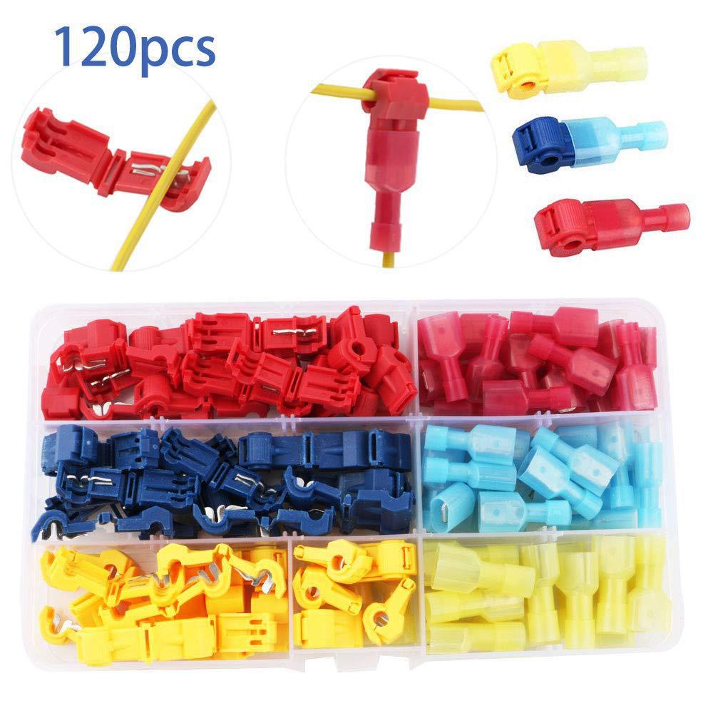 Cross T-Type Main Line Branch Wiring Clip Terminal Set
