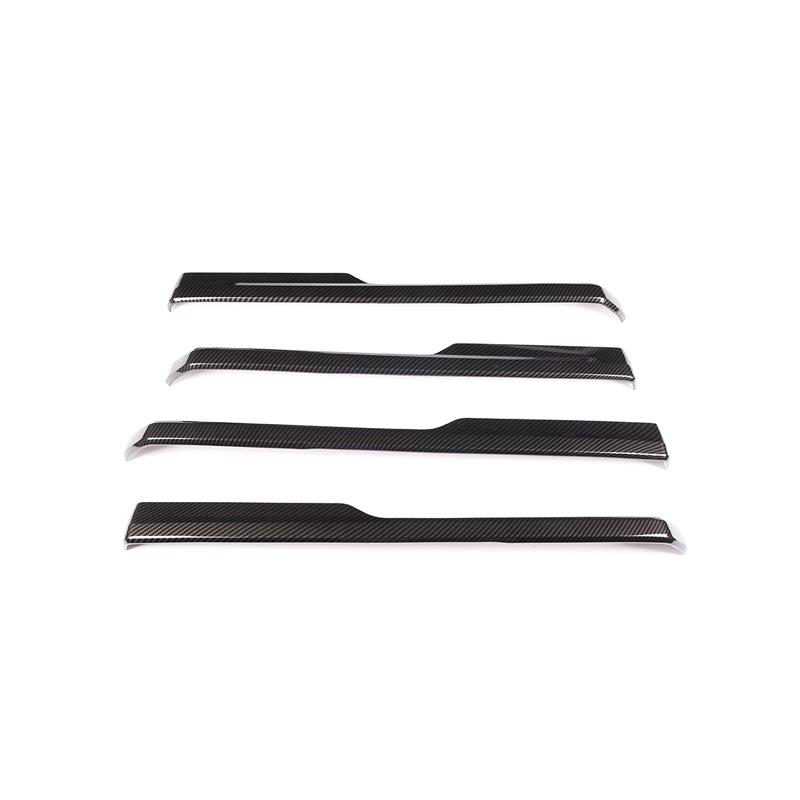 For Toyota Tundra 2014-2021 ABS Car Inner Door Armrest Lower Trim Decorative Stickers Car Interior Accessories