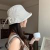New Summer Women'S Plaid Rolled Brim Bucket Hat Wide-Brimmed Quick-Drying Sun-Protective Hat