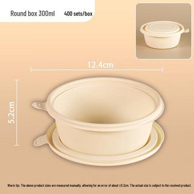 Biodegradable Round Takeaway Food Containers