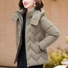 Dámské zimní kabáty s kapucí, ležérní, silné, teplé, krátké parky, dámské bundy