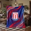 Stoke City Football Print Flannel Blanket Soft Warm Sofa Bed Throw Blanket For Home Office Bedroom