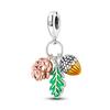 Silver Plated Flower Charms Sunflower Tulip Carnation for Women Jewelry Making DIY Bracelet Gift