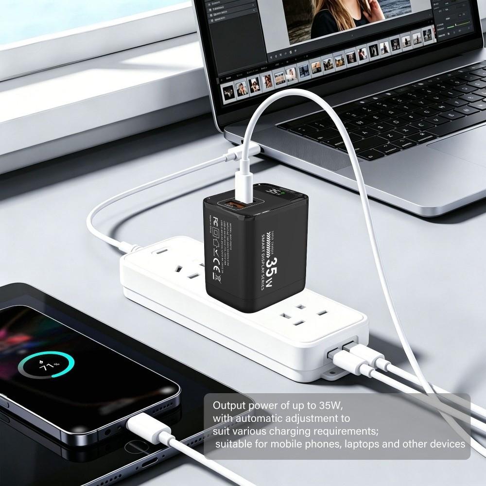 Digital Display Mobile Phone Charger Adapter Fast Charging Phone Power Adapter Cellphone Charging