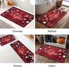 Christmas Ball Pine Needles Kitchen Mat Decor Hallway Balcony Anti-slip Floor Mat Bedroom Entrance Doormat Christmas Decorations