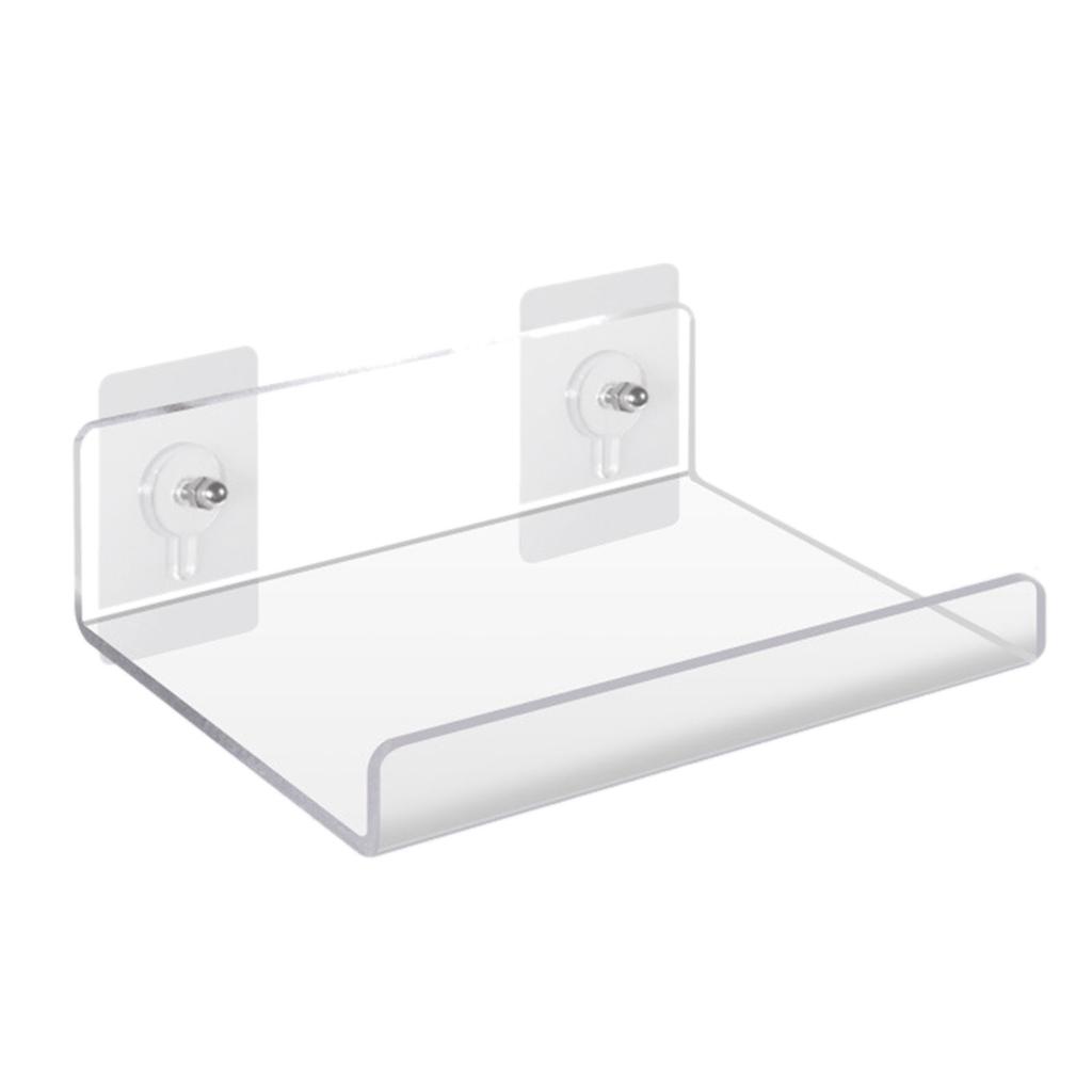 Acryl Aufbewahrungsregal Wandmontierter Organizer Transparentes Schweberegal Ohne Bohren Organisation für Badezimmer Küche