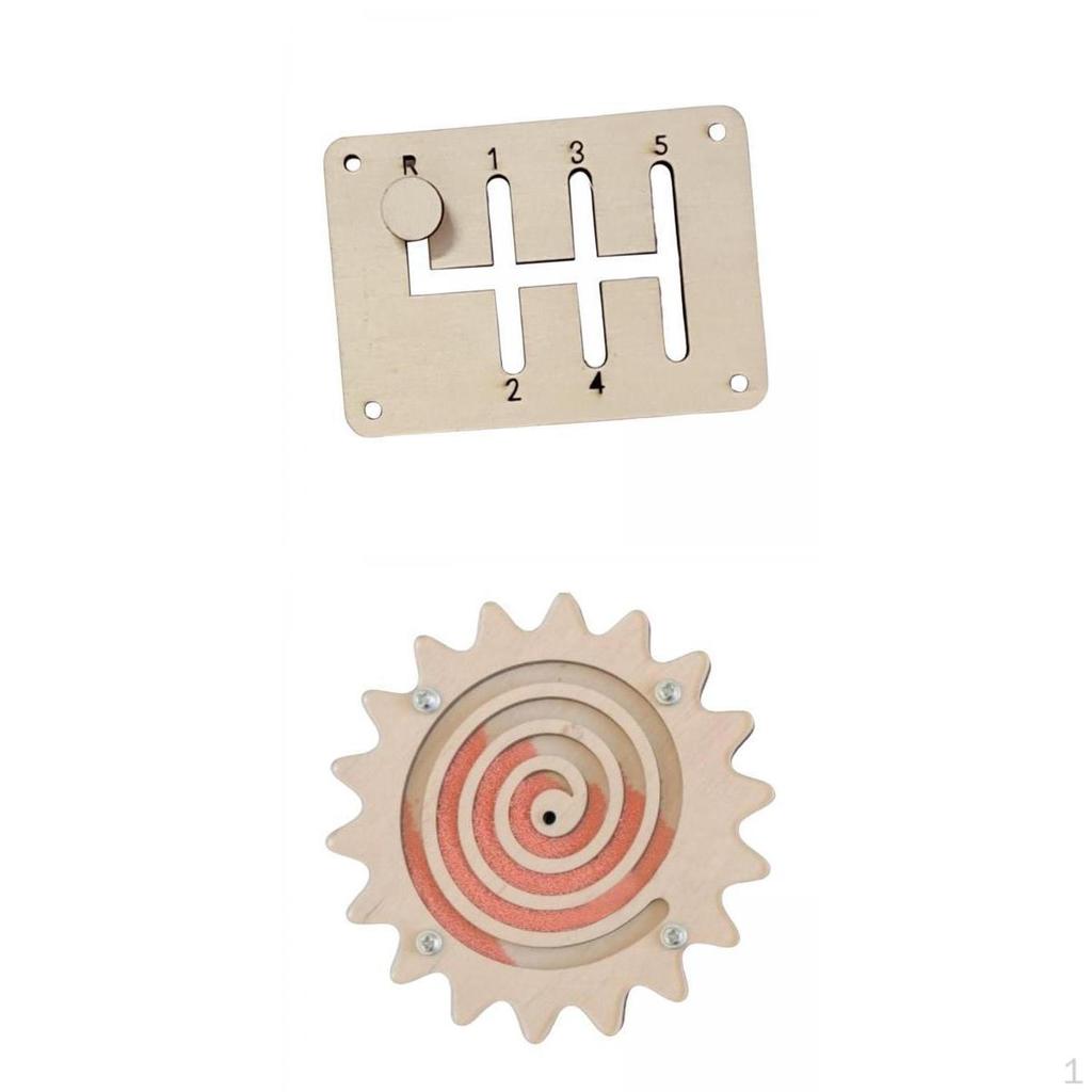 2x Busy Board Material Development Sensory Parts for Learning Activities