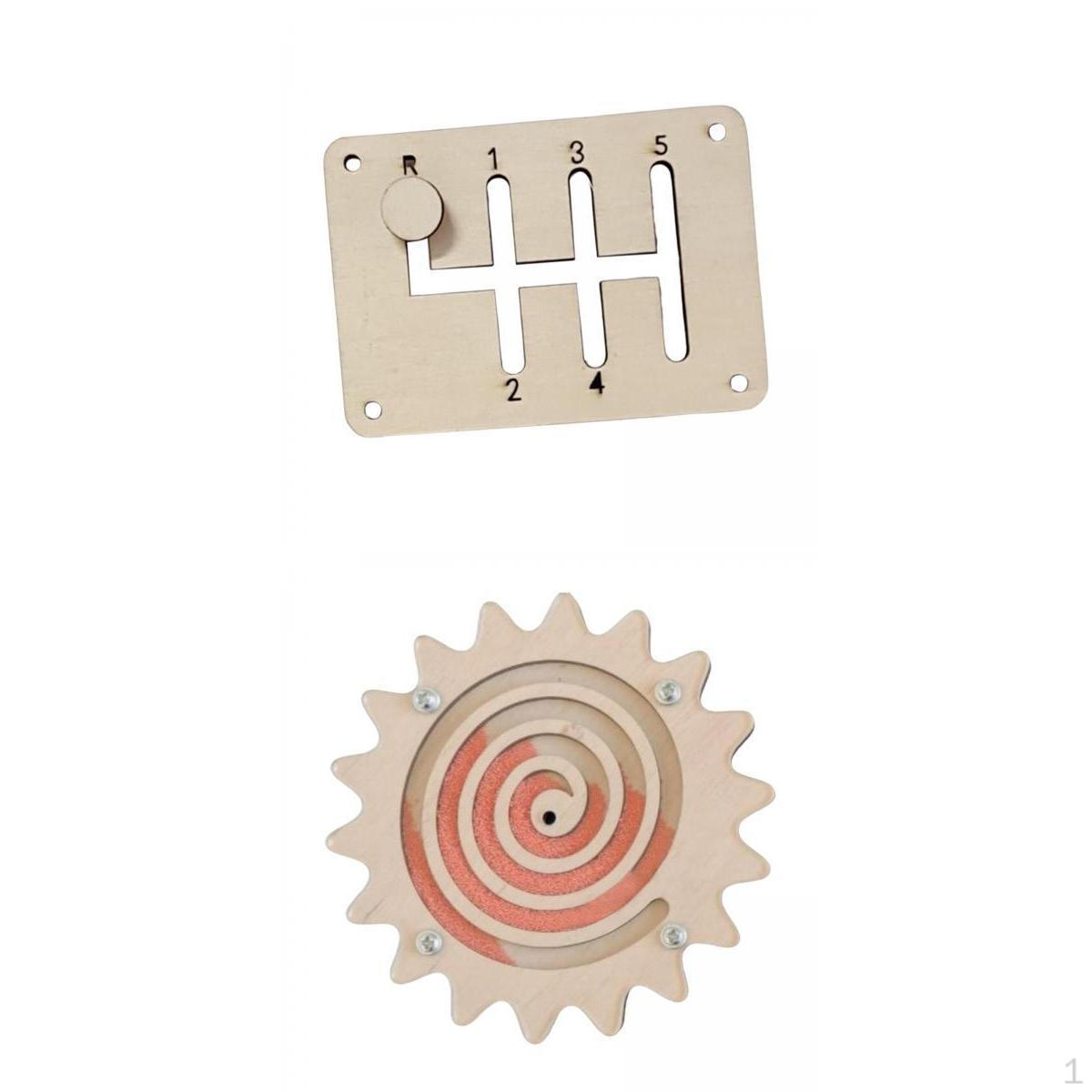 

2x Busy Board Material Development Sensory Parts for Learning Activities