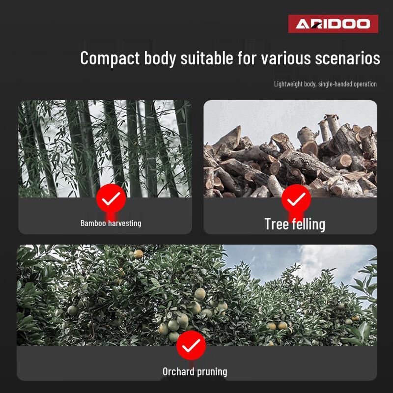 Airdon 6-inch Cordless Mini Chainsaw CN plug (adapter included)