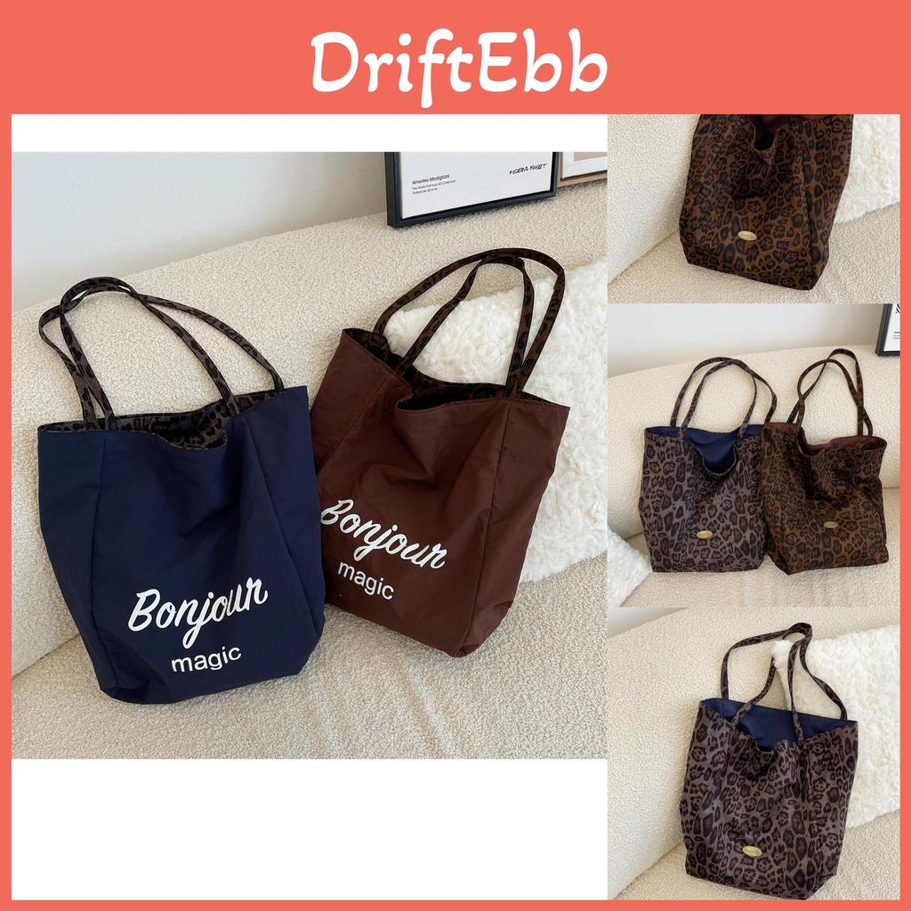 Fashionable Suede Leopard Print Tote Bag Women Perfect For Daily Commuting