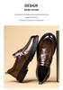 Men's Versatile Waterproof Leather Slip-on Driving Shoes - Fashionable, Stain-Resistant Business Casual Footwear