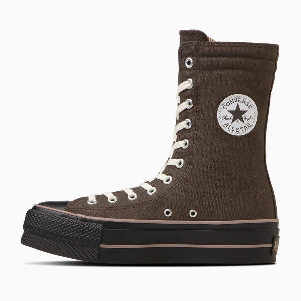 Converse All Star Lifted Size cm (R) Knee-High Sneakers, Brown/Black, 24.0