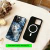 Blue & White Grace  Phone Case For iPhone17,16,15,14,13,12,11 Plus,Pro Magnetic with Magsafe Wireless Charging