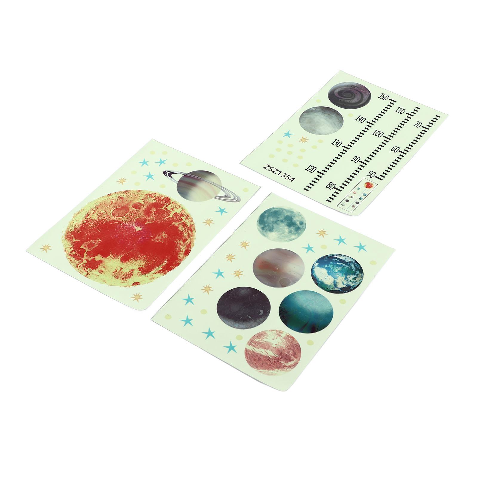 

Height Growth Chart Wall Sticker Children Height Measurement Wall Decal Glowing Wall Sticker for Bedroom Decoration