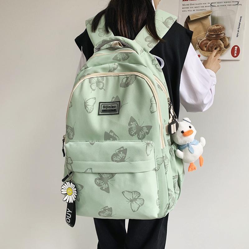Butterfly Shoulder Bag Student Large Capacity School Bag Travel Lightweight Backpacks