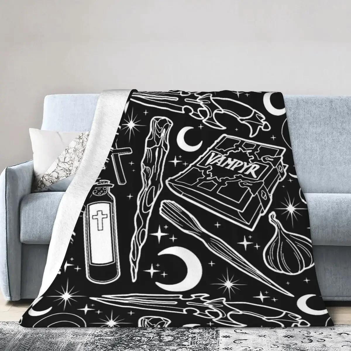 Shunika Chen Unisex Buffy The Vampire Slayer Weapons Blankets Soft Warm Flannel Throw Blanket Bedspread For Bed Living Room Picnic Travel Home Couch