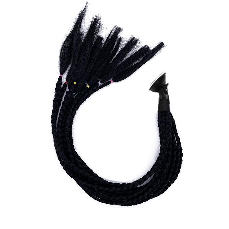 

Дреди для мотоциклетних шоломів зі знімною присоскою - модна перука з хвостиком