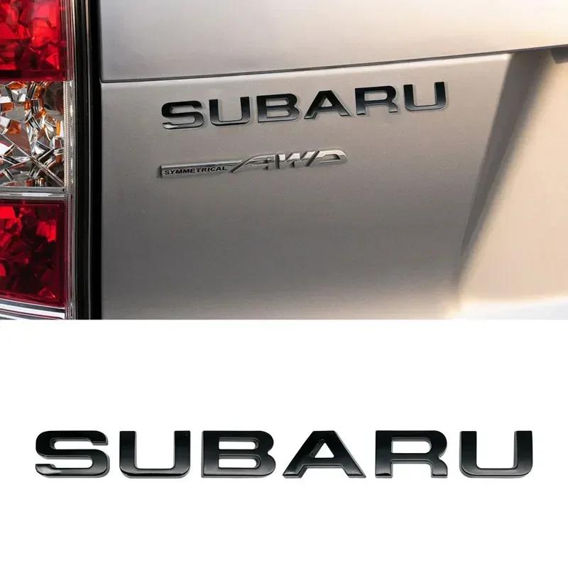 3D Metal Letters Car Emblem Badge Sticker Rear Trunk Decal for Subaru WRX BRZ XV STI Outback Legacy Forester Impreza Tribeca ge3
