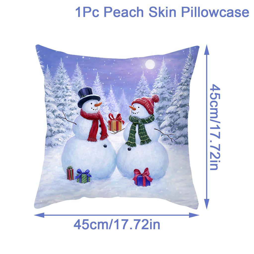 Merry Christmas Cushion Cover Christmas Decorations for Home 2025 Christmas Ornaments Xmas Navidad Gifts Happy New Year 2026