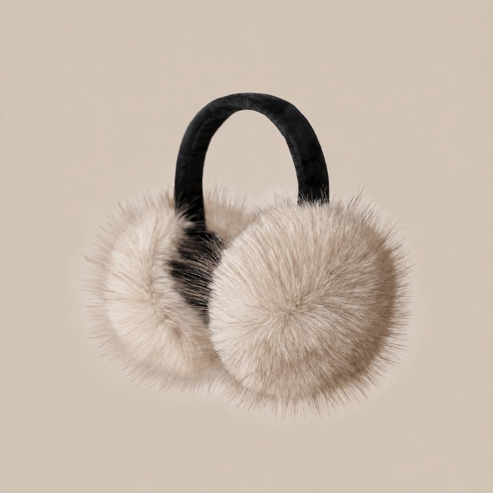 Folding Plush Earmuffs Faux Fur Ear Warmer Fashion Earflap Protection Outdoor