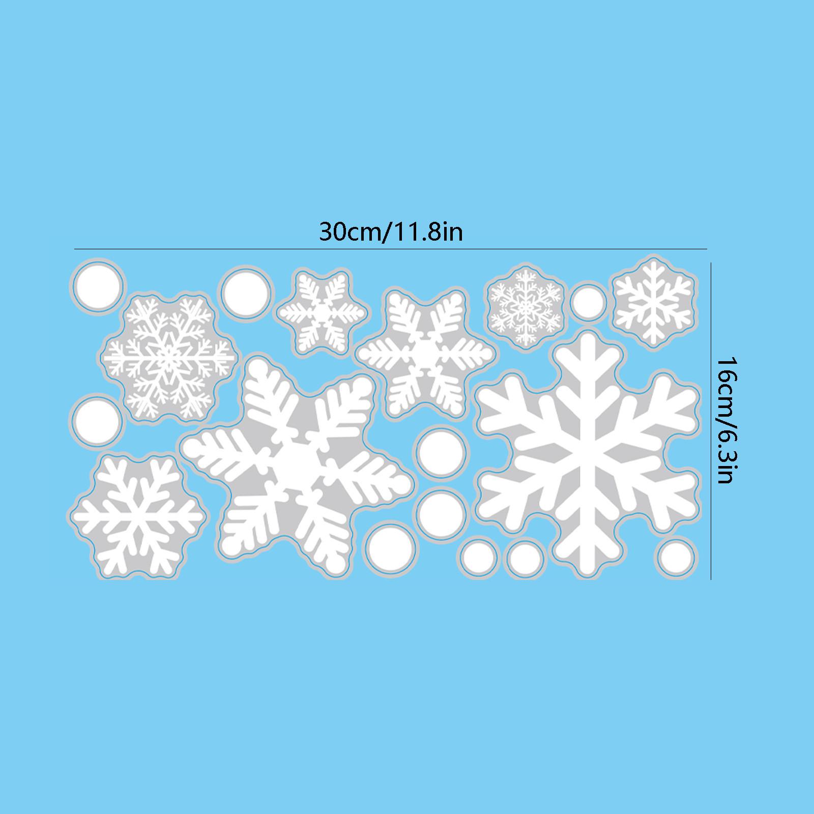 

Різдвяна сніжинка скляна наклейка Санта-Клаус домашній декор прикраси вікна електростатичні зимові плакати новорічна наклейка 16*35cm