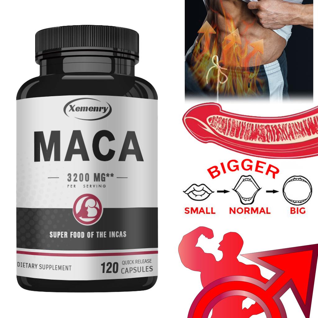 Men's Energy Supplement, All-natural, Potent Formula, Boosts Energy and Endurance, Vegetarian Capsules.