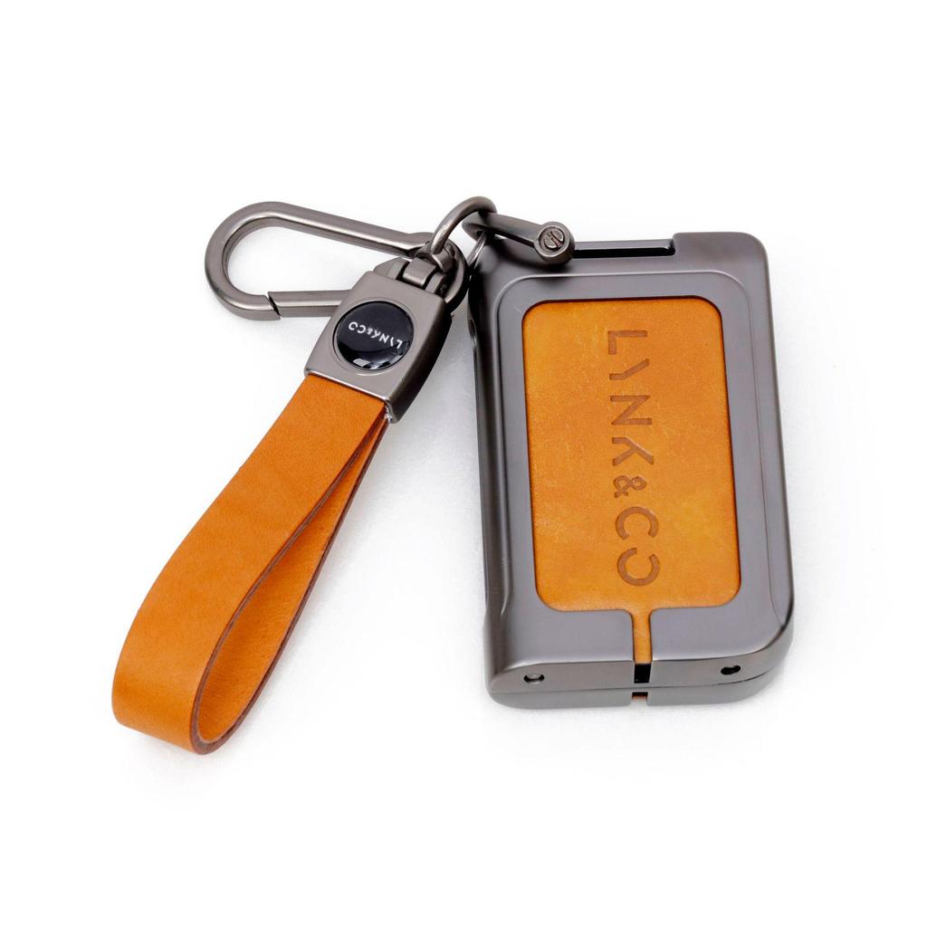 New Genuine Leather Alloy Key Case for Lynk & Co Models 01, 03, 05, 06