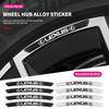 4 Stück Aluminium Auto Radnabe Styling Aufkleber Dekorationsstreifen für FSPORT LBX NX RX 350h 450h ES UX 300e GS GX IS LS LX CT