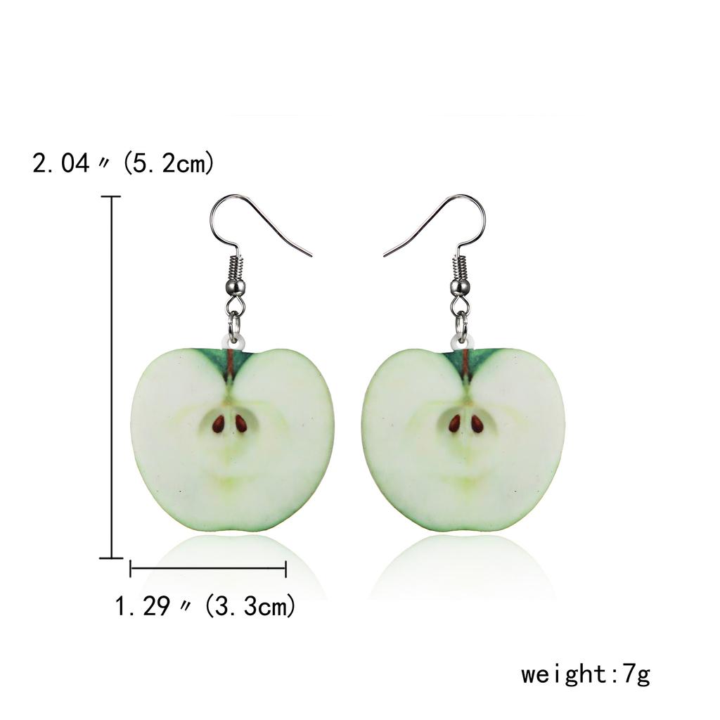 New Cute Fruit Lady Earrings Strawberry Pineapple Tomato Kiwi Orange Cucumber Watermelon Apple Girls Fruit Dainty Earrings