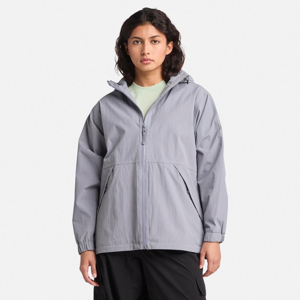 Timberland Women's Waterproof Shell Jacket, Quicksilver, Size S, TB0A429NEOM1
