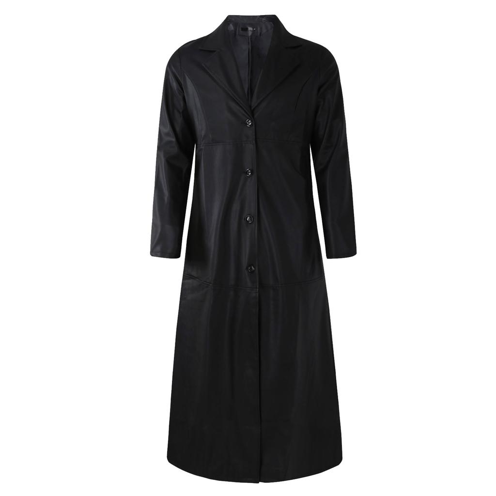Men's jacket Solid Color Windbreaker Leather Slim Long Leather mens pring autumn Jacket clothes sale