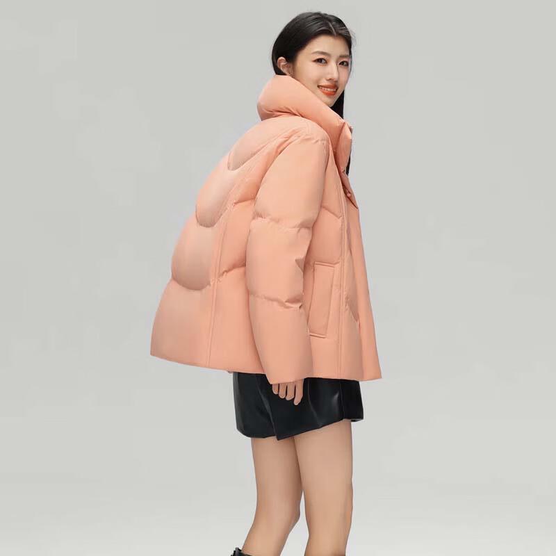 XueZhongFei Damen Herbst/Winter Kurze Stehkragen Daunenjacke X40144396F