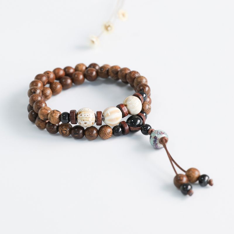 

Цзиндэчжэнь Керамический Браслет Двойной Круг Фарфоровые Бусины Плетеный Парный Ремешок Женский Новый Китайский Браслет Легкая Роскошь Высокий Сенс Ручные Украшения Chicken wing Wood