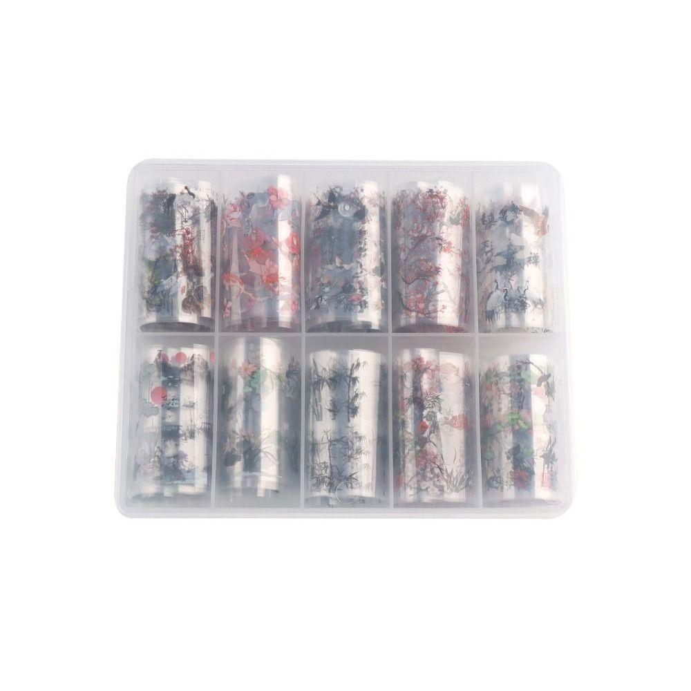 Character For Nails Ink Painting Nail Art Decor Chinese Style Sticker Nail Decoration Foil Stickers