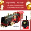 Remote Control Track Car with Smoke, Music & Lights - Christmas Train Toy for Kids